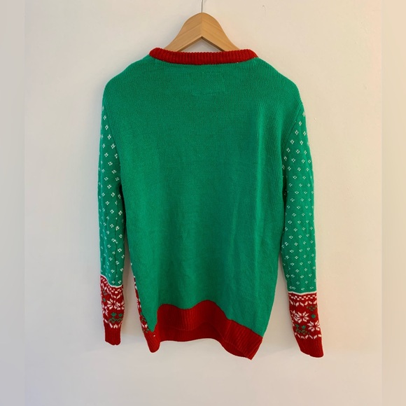 The Best Ugly Christmas Sweater! Happy Holidays brand, size Small. Fits medium - Picture 2 of 4